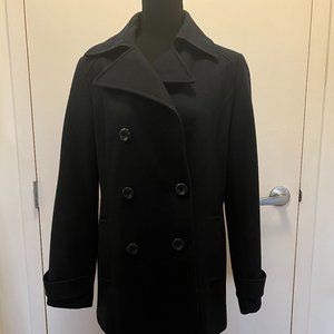 New York & Company Womens Size 4 Navy Wool Coat